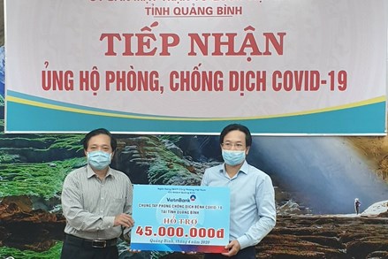 Quảng Bình: Tiếp nhận hơn 11,6 tỷ ủng hộ phòng, chống dịch Covid-19