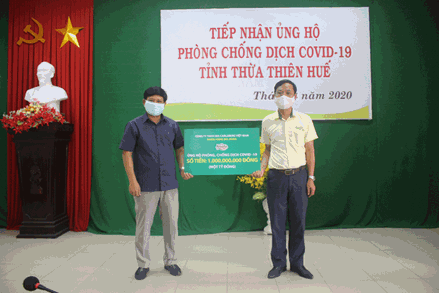 Thừa Thiên - Huế: Tiếp tục tiếp nhận ủng hộ phòng, chống dịch Covid-19