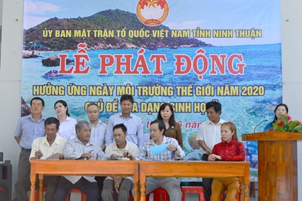 Mặt trận Ninh Thuận: Phát động hưởng ứng Ngày Môi trường thế giới năm 2020