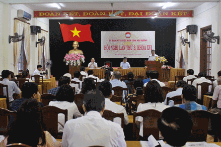 Hội nghị Ủy ban MTTQ tỉnh Hải Dương lần thứ 3, khóa XVI