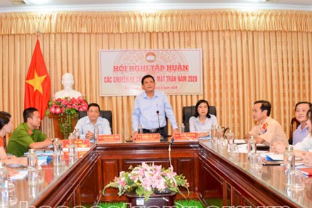 Ủy ban MTTQ Việt Nam tỉnh Sóc Trăng: Tập huấn trực tuyến chuyên đề công tác Mặt trận năm 2020