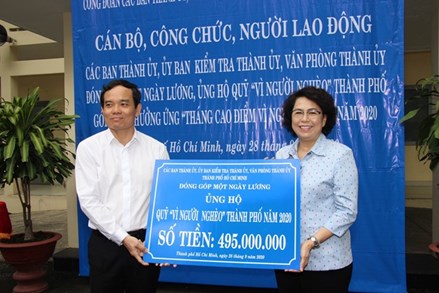 TP Hồ Chí Minh: Phát động đóng góp ủng hộ Quỹ 'Vì người nghèo' năm 2020