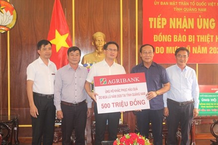 Ủy ban Mặt trận Tổ quốc tỉnh Quảng Nam tiếp nhận 700 triệu đồng ủng hộ đồng bào bị mưa lũ