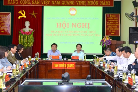 MTTQ tỉnh Tuyên Quang phản biện xã hội đối với dự thảo nghị quyết của HĐND tỉnh