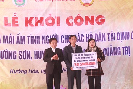Quảng Trị: Khởi công xây dựng 45 ngôi nhà Đại đoàn kết cho người dân