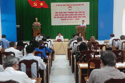 Uỷ ban Mặt trận Tổ quốc Việt Nam tỉnh Đồng Tháp tổ chức hội nghị hiệp thương lần thứ hai 
