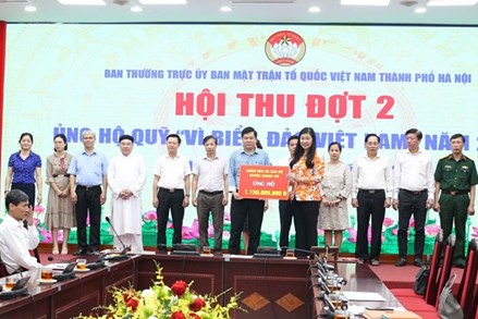 Hà Nội: Hơn 35,7 tỷ đồng ủng hộ Quỹ 'Vì biển đảo Việt Nam'