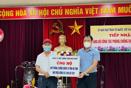 Hà Tĩnh: Gần 120 tỷ đồng ủng hộ công tác phòng chống Covid-19