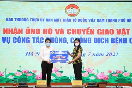 Hà Nội tiếp nhận hơn 1,6 tỷ đồng ủng hộ phòng, chống dịch COVID-19