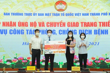 Các doanh nghiệp tiếp tục đồng hành với thành phố Hà Nội để ngăn chặn dịch Covid-19