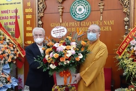 Ủy ban Đoàn kết Công giáo Việt Nam chúc mừng Giáo hội Phật giáo Việt Nam