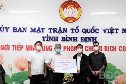 Ủy ban MTTQ tỉnh Bình Định tiếp tục kêu gọi ủng hộ công tác phòng, chống dịch