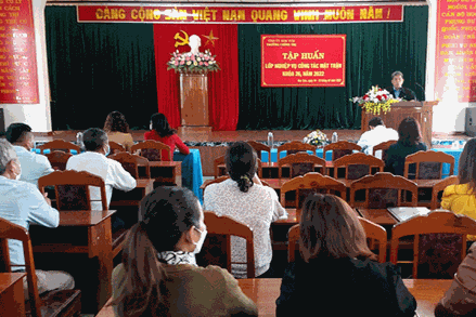 Ủy ban MTTQ tỉnh Kon Tum tổ chức bồi dưỡng nghiệp vụ công tác Mặt trận năm 2022