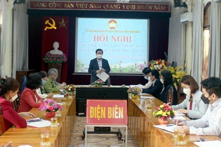 Ủy ban MTTQ tỉnh Điện Biên lấy ý kiến góp ý vào dự thảo Luật Thực hiện dân chủ ở cơ sở
