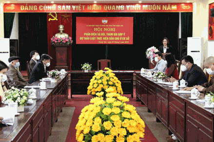 Ủy ban MTTQ tỉnh Hưng Yên góp ý Dự thảo Luật Thực hiện dân chủ ở cơ sở