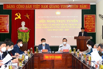 Ủy ban MTTQ tỉnh Tuyên Quang phản biện xã hội đối với dự thảo Đề án giảm nghèo bền vững 