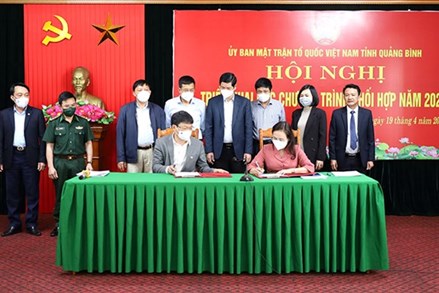 Ủy ban MTTQ tỉnh Quảng Bình triển khai các chương trình phối hợp với chính quyền, các sở, ban, ngành, cấp tỉnh năm 2022.