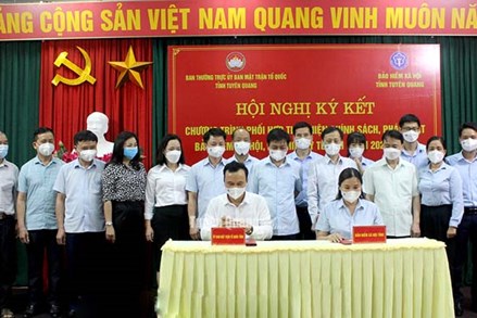 Tuyên Quang: Ký kết thực hiện chương trình phối hợp BHXH, BHYT giai đoạn 2022-2025