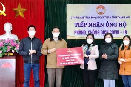 Thanh Hóa:Tập đoàn Sun Group ủng hộ tỉnh Thanh Hóa 100.000 bộ kit test COVID-19