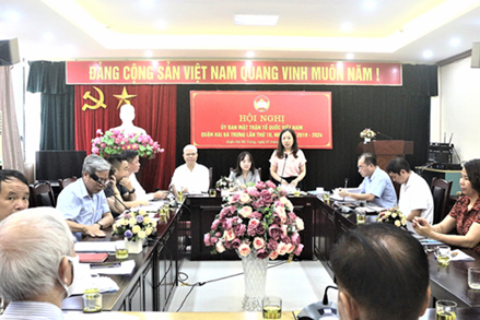 Hội nghị Ủy ban MTTQ Việt Nam quận Hai Bà Trưng lần thứ 10, khóa XV, nhiệm kỳ 2019-2024