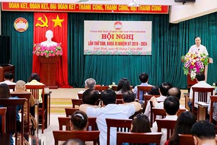 Hội nghị Ủy ban MTTQ Việt Nam tỉnh Ninh Bình lần thứ tám,  khóa XI