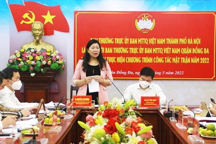 Mặt trận Tổ quốc các cấp thành phố Hà Nội: Cầu nối bền chặt giữa Đảng với nhân dân