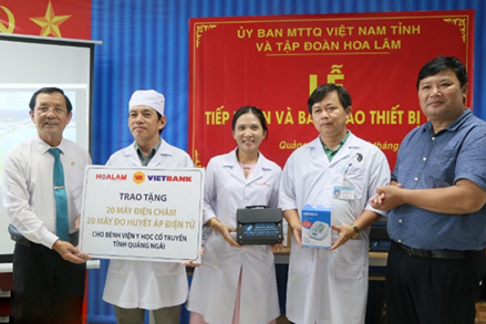Ủy ban MTTQ Việt Nam tỉnh Quảng Ngãi: Tiếp nhận và bàn giao thiết bị y tế