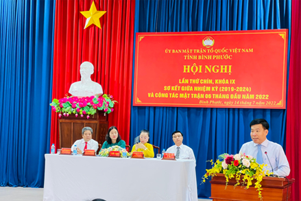 Ủy ban MTTQ tỉnh Bình Phước sơ kết giữa nhiệm kỳ 2019-2024