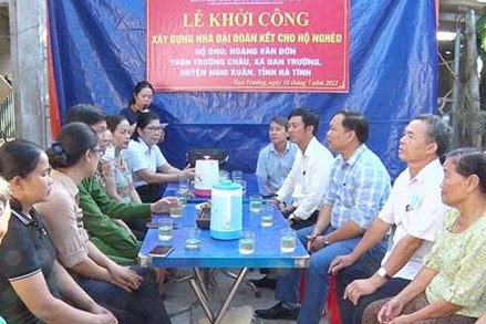 Hà Tĩnh: Ủy ban MTTQ huyện Nghi Xuân xây nhà đại đoàn kết cho hộ nghèo 