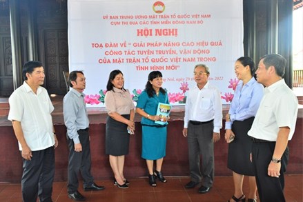 Đổi mới công tác tuyên truyền của MTTQ Việt Nam các tỉnh miền Đông Nam bộ