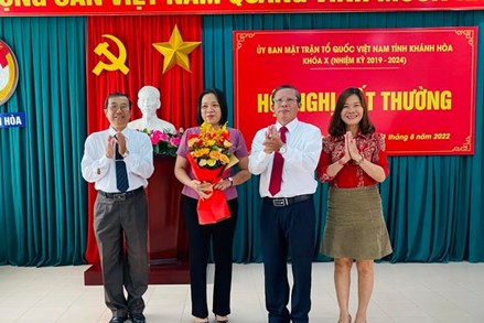 Giám đốc Sở Nội vụ làm Phó Chủ tịch Ủy ban MTTQ Việt Nam tỉnh Khánh Hòa