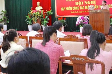 Ủy ban MTTQ tỉnh Bình Định tập huấn cho cán bộ Mặt trận cấp huyện và xã