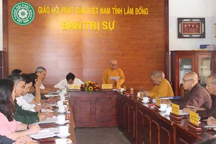 Ban Thường trực Ủy ban MTTQ Việt Nam tỉnh Lâm Đồng làm việc với Ban Trị sự Giáo hội Phật giáo tỉnh