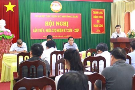 Hội nghị Ủy ban MTTQ tỉnh Hà Giang lần thứ 8