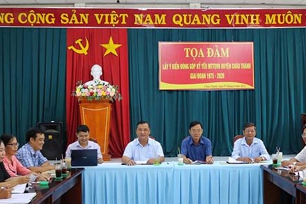 An Giang: Tọa đàm đóng góp ý kiến tập kỷ yếu UBMTTQVN huyện Châu Thành qua các thời kỳ 1975-2020
