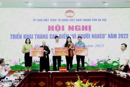 Hà Nội triển khai Tháng cao điểm "Vì người nghèo" năm 2022