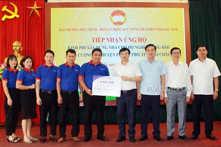 Bắc Ninh: Tiếp nhận hơn 470 triệu đồng hỗ trợ xây dựng nhà cho người nghèo huyện Phong Thổ, tỉnh Lai Châu