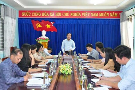 Đoàn giám sát của Tỉnh ủy tỉnh Quảng Nam làm việc với Sở LĐ-TB&XH và Sở TN-MT về tiếp thu góp ý của Mặt trận và các đoàn thể chính trị - xã hội