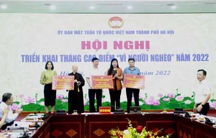 Hà Nội: Kêu gọi các tổ chức, cá nhân ủng hộ Quỹ 'Vì người nghèo'