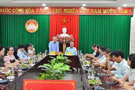 MTTQ Việt Nam tỉnh Đồng Nai trao đổi kinh nghiệm thông tin tuyên truyền tại Ninh Thuận