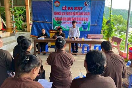 Kiên Giang: Ra mắt Mô hình câu lạc bộ “Ban trị sự Phật giáo Hòa Hảo xã Lại Sơn tham gia bảo vệ môi trường, ứng phó với biến đổi khí hậu”