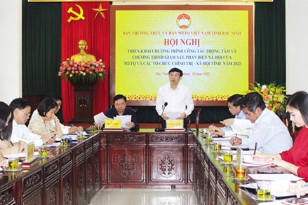Bắc Ninh: Triển khai chương trình công tác trọng tâm và chương trình giám sát, phản biện xã hội của MTTQ và các tổ chức chính trị-xã hội năm 2023