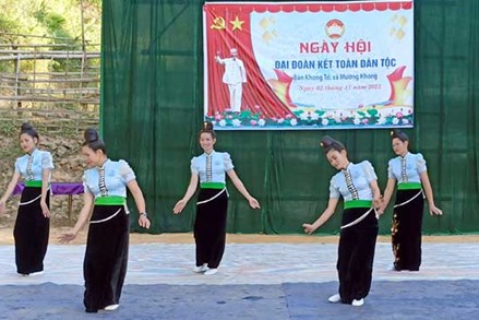 Điện Biên: Các địa phương tổ chức Ngày hội Đại đoàn kết toàn dân tộc