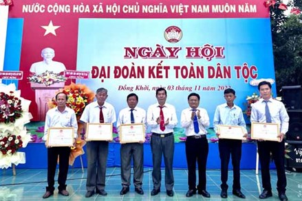 Châu Thành (Tây Ninh): Tổ chức ngày hội Đại đoàn kết toàn dân tộc tại xã Đồng Khởi 