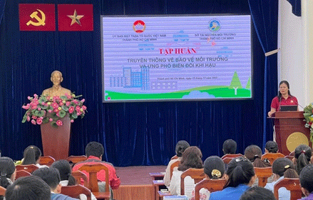 Ủy ban MTTQ Việt Nam TP. Hồ Chí Minh: Tập huấn về truyền thông bảo vệ môi trường và ứng phó với biến đổi khí hậu