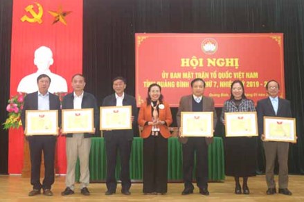 Hội nghị Ủy ban MTTQ tỉnh Quảng Bình lần thứ 7, nhiệm kỳ 2019-2024