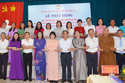 Ủy ban MTTQ Việt Nam TP.Vũng Tàu:Phát động đợt thi đua đặc biệt với 197 công trình, phần việc