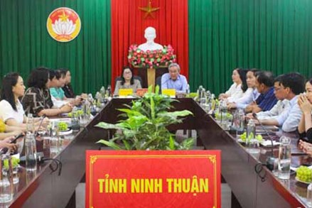 Ủy ban MTTQ Việt Nam tỉnh Ninh Thuận làm việc với đoàn công tác Ủy ban MTTQ Việt Nam tỉnh Bình Thuận