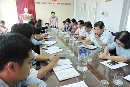 Ủy ban MTTQ Việt Nam tỉnh Bến Tre họp dư luận xã hội tháng 2-2023