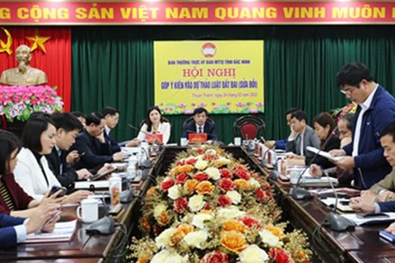 Ủy ban MTTQ tỉnh Bắc Ninh góp ý vào Dự thảo Luật Đất đai (sửa đổi) 